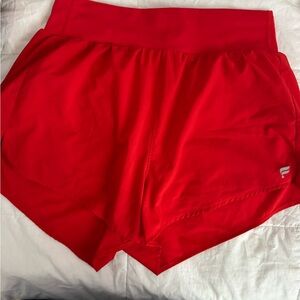 Fabletics Bold Red Athletic Shorts